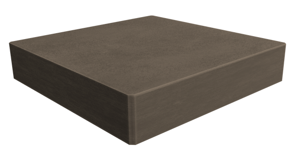 Render of 'Dekton Milar', Grey & Brown Industrial Oxidised Look, Ceramic Kitchen Worktop Sample