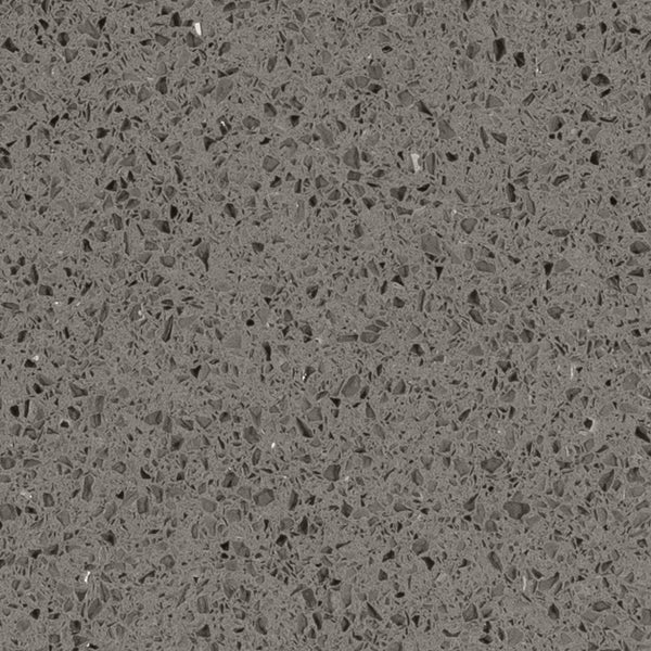 Close Up Image of 'Grey Sparkle', Deep Grey with Mirror Flecks & Glitter, Quartz Kitchen Worktop