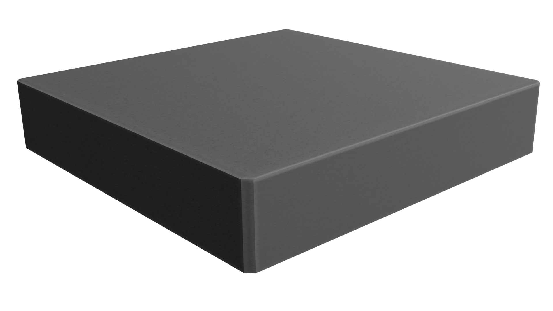 Render of 'Asphalt' Dark Grey Quartz Kitchen Worktop Sample