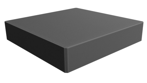 Render of 'Asphalt' Dark Grey Quartz Kitchen Worktop Sample