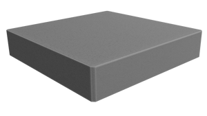 Render of 'Concrete' Mid-Grey Quartz Kitchen Worktop Sample