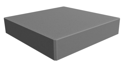 Render of 'Concrete' Mid-Grey Quartz Kitchen Worktop Sample