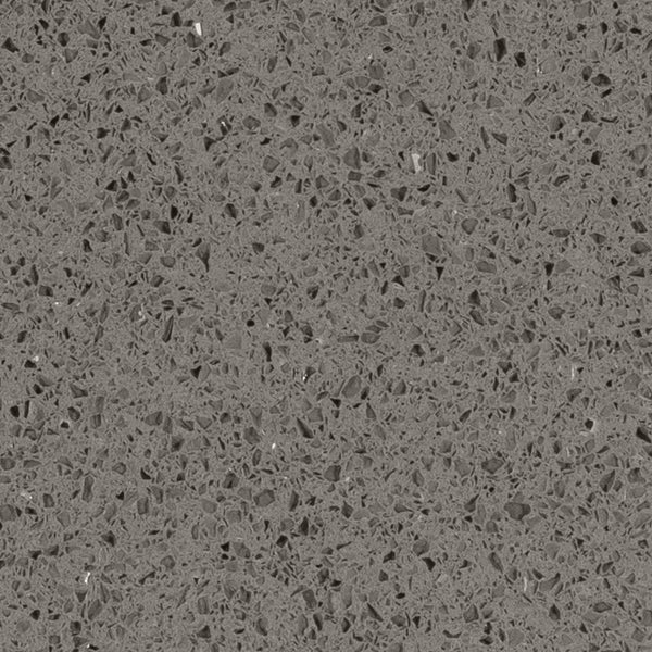 Close Up Image of 'Grey Sparkle', Deep Grey with Mirror Flecks & Glitter, Quartz Kitchen Worktop