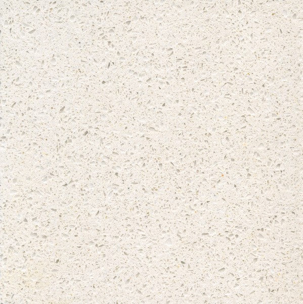 Close Up Image of 'Ice Chips', White with Speckles, Quartz Kitchen Worktop