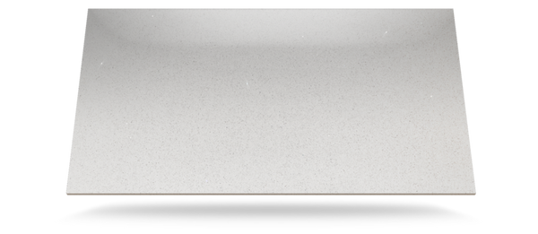 Full Slab Image of 'White Sparkle', White with Glass & Mirror Specks, Quartz Kitchen Worktop